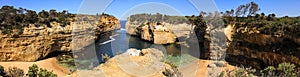 Panoramic view of Loch Ard Gorge, Great Ocean Road, Victoria, Australia photo